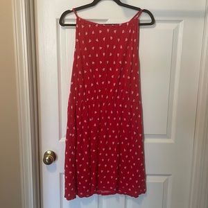 Red sailboat dress